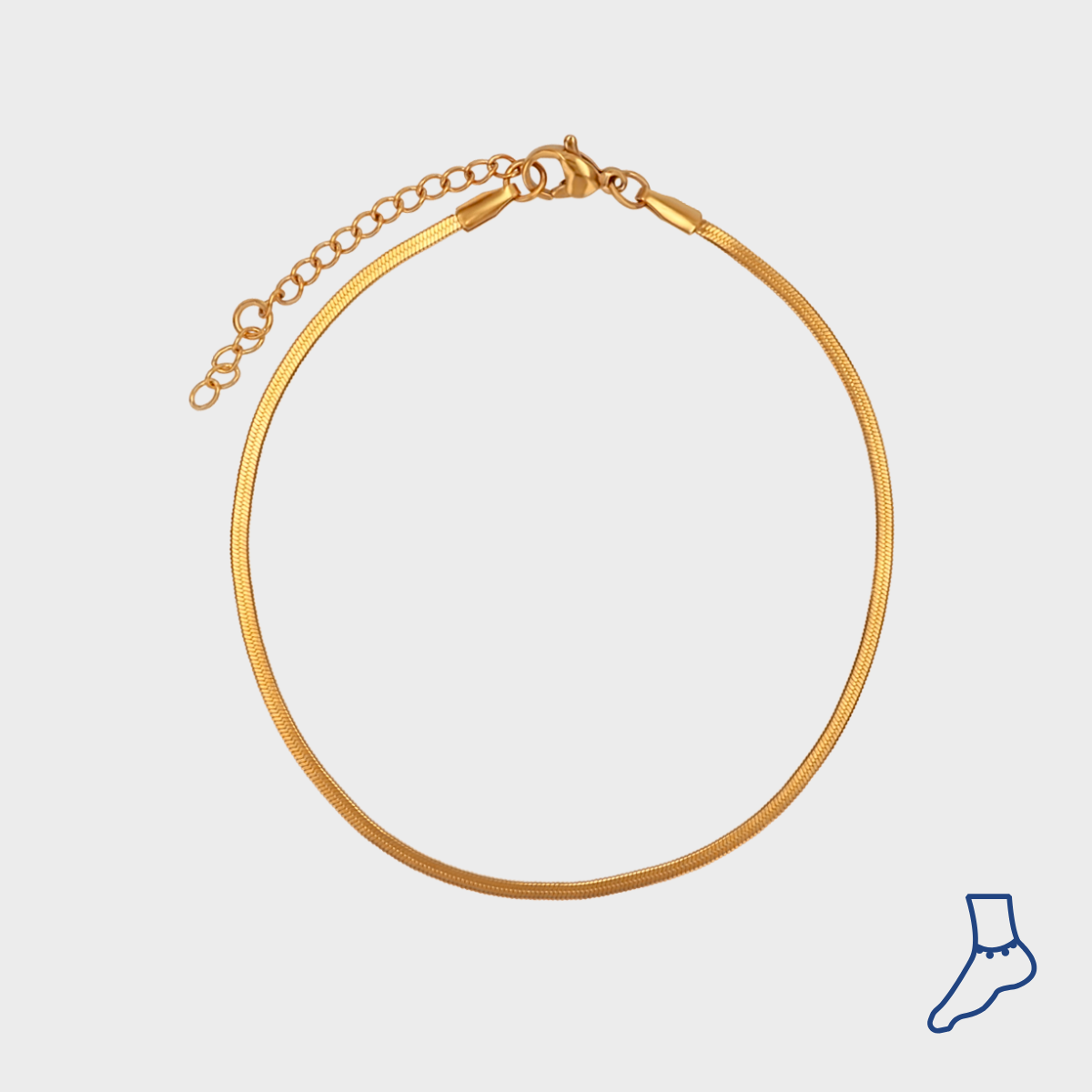 Flat Snake Anklet winther-studio-international