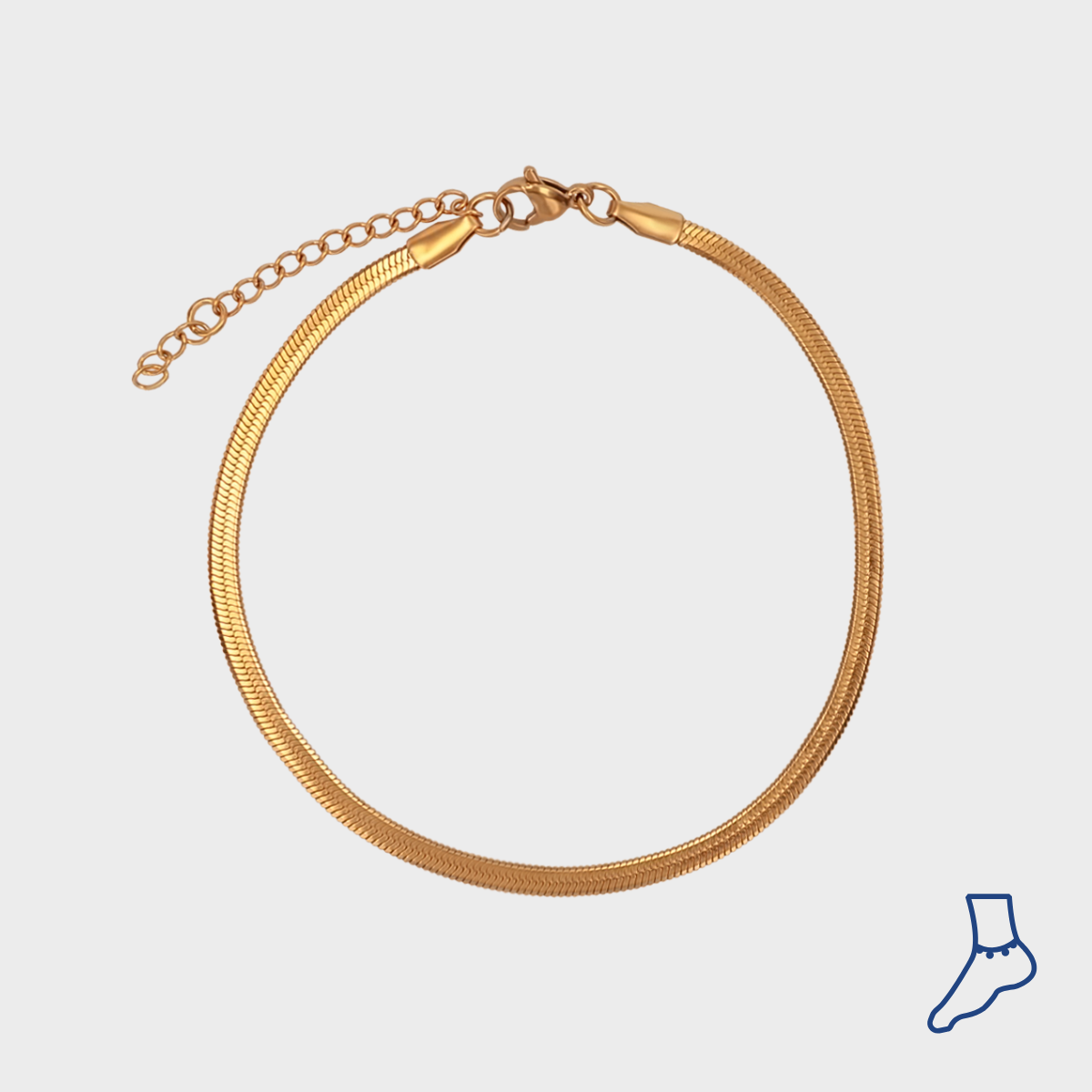 Flat Snake Anklet winther-studio-international