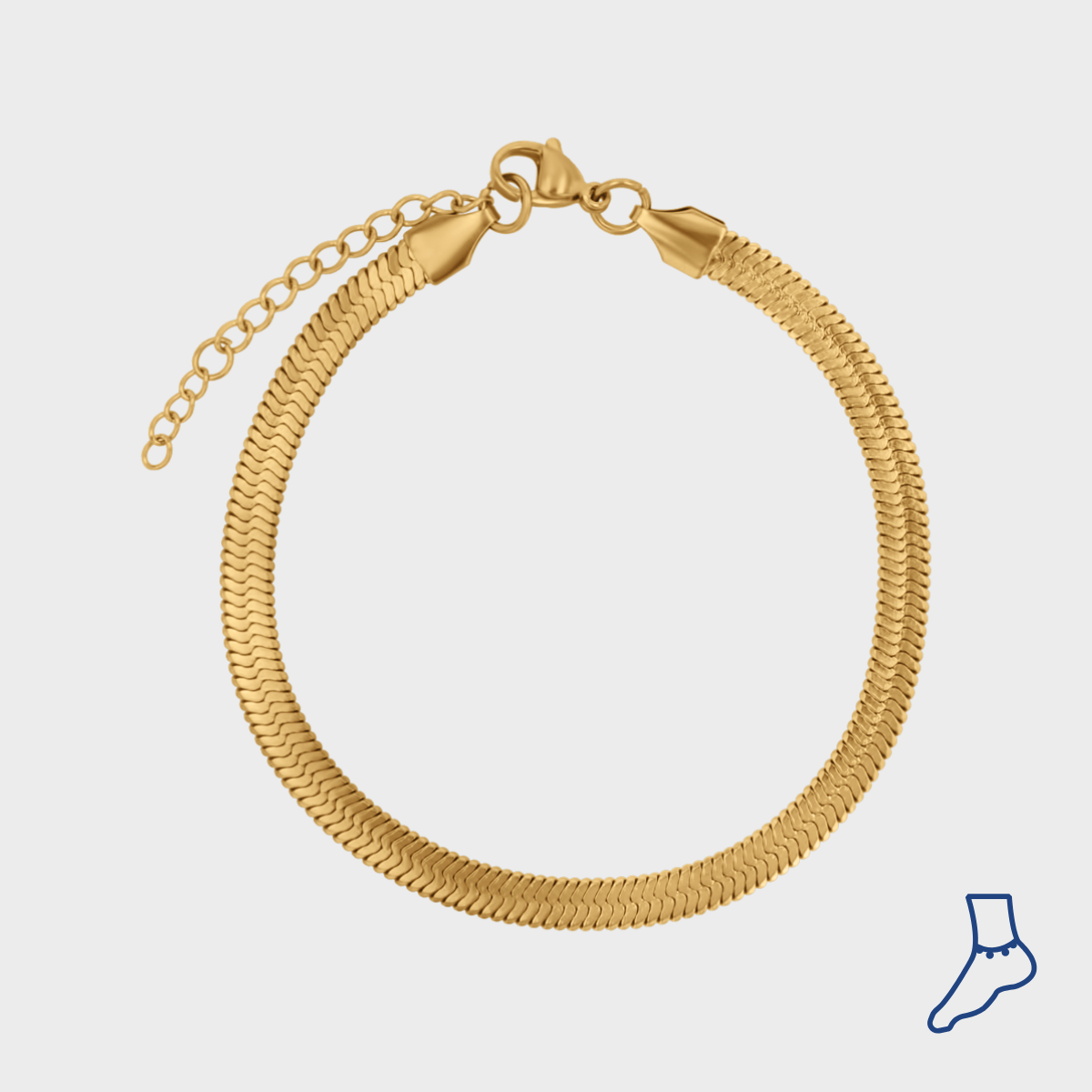 Flat Snake Anklet winther-studio-international