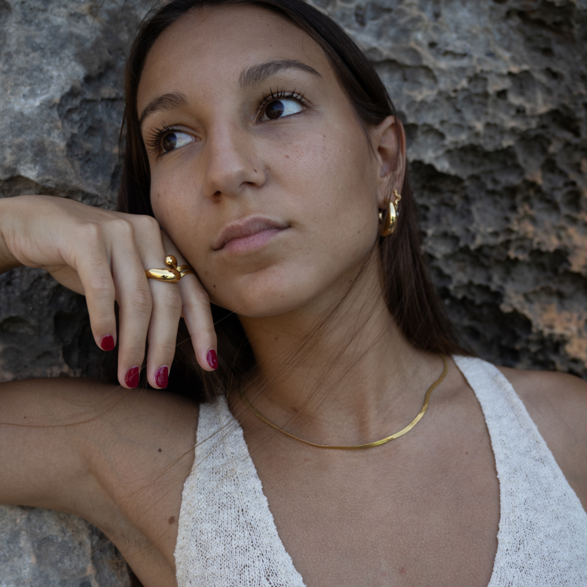 Flat Snake Necklace winther-studio-international