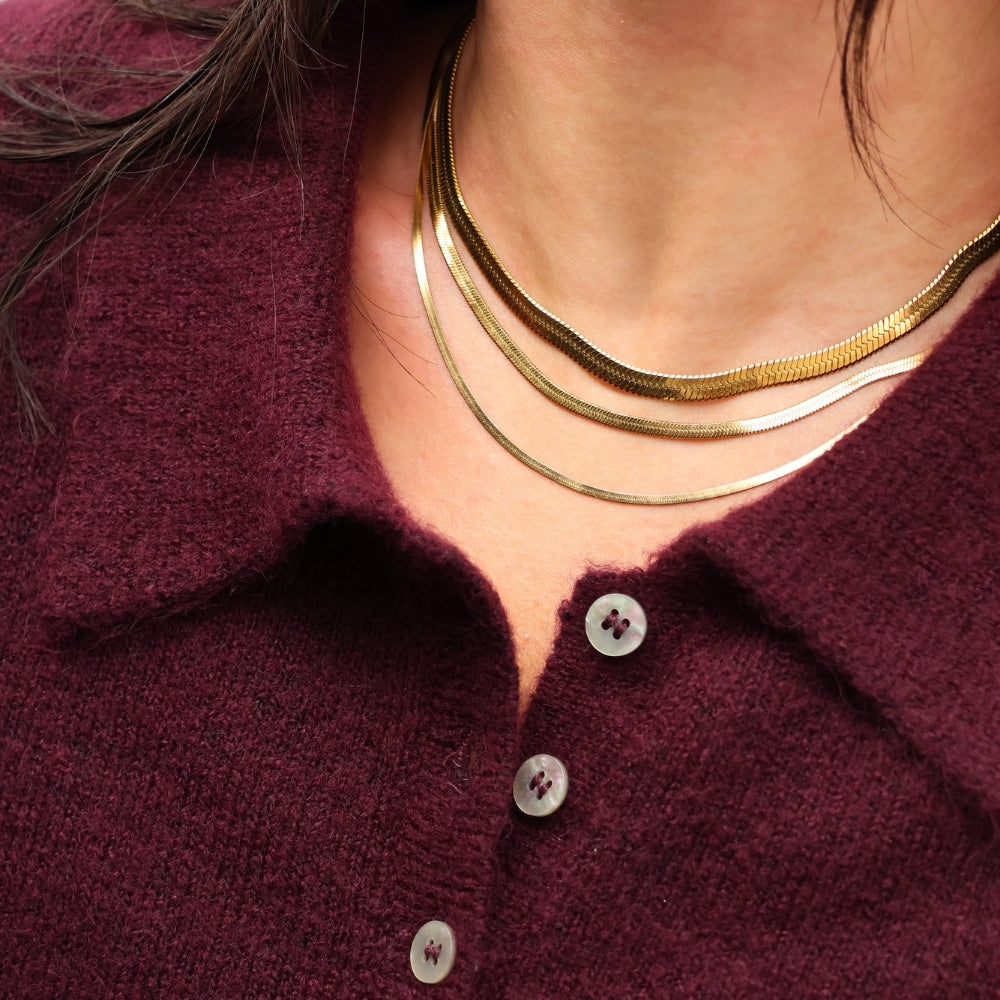 Flat Snake Necklace winther-studio-international