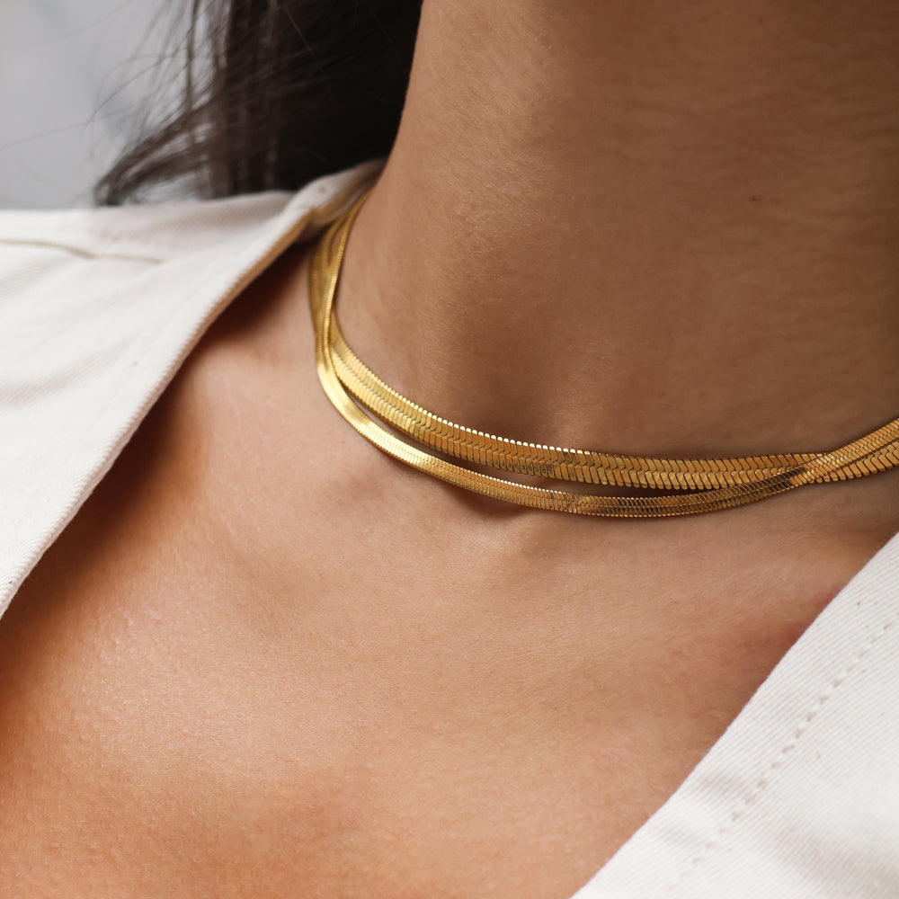 Flat Snake Necklace winther-studio-international